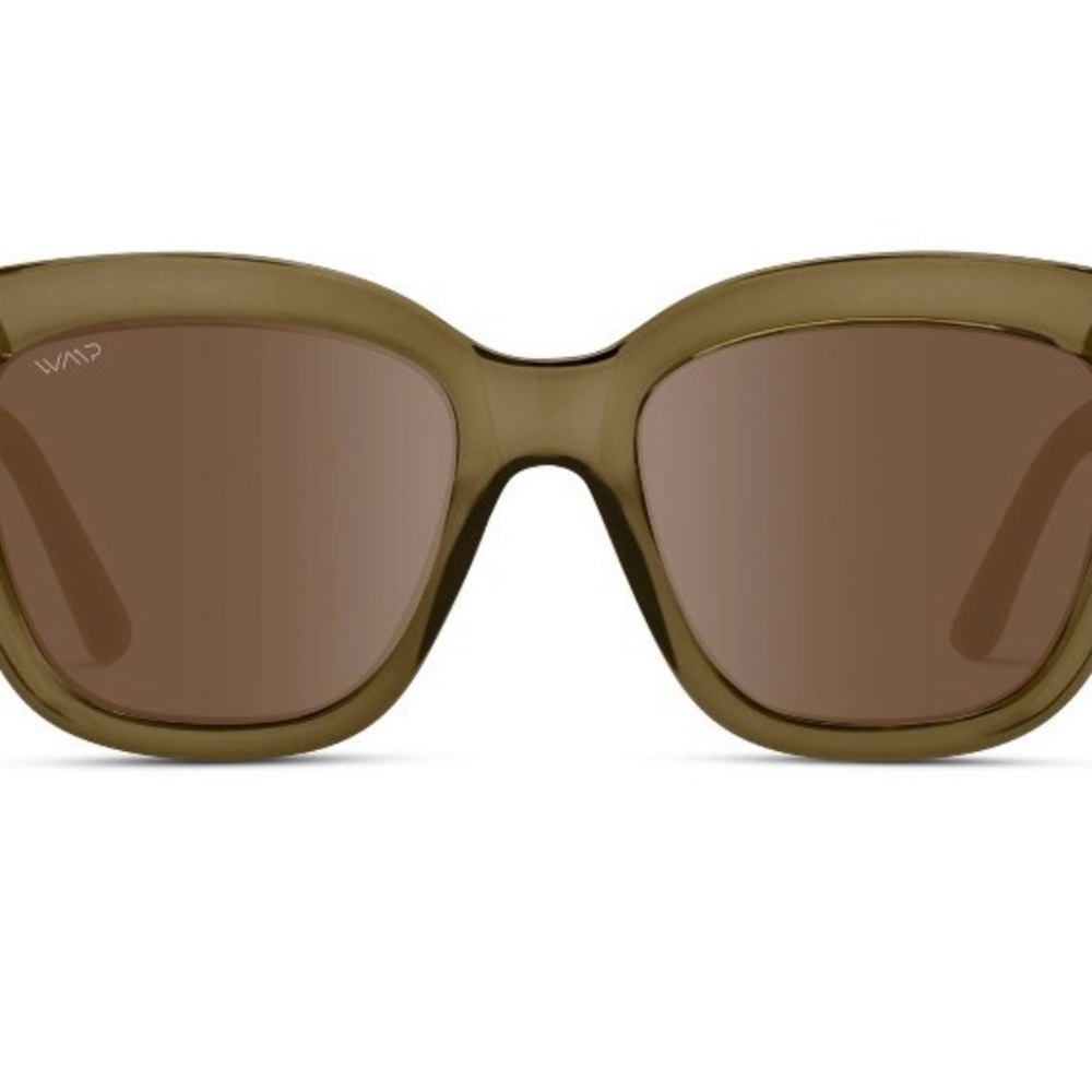 New WMP Eyewear polarized khaki crystal green/brown lens